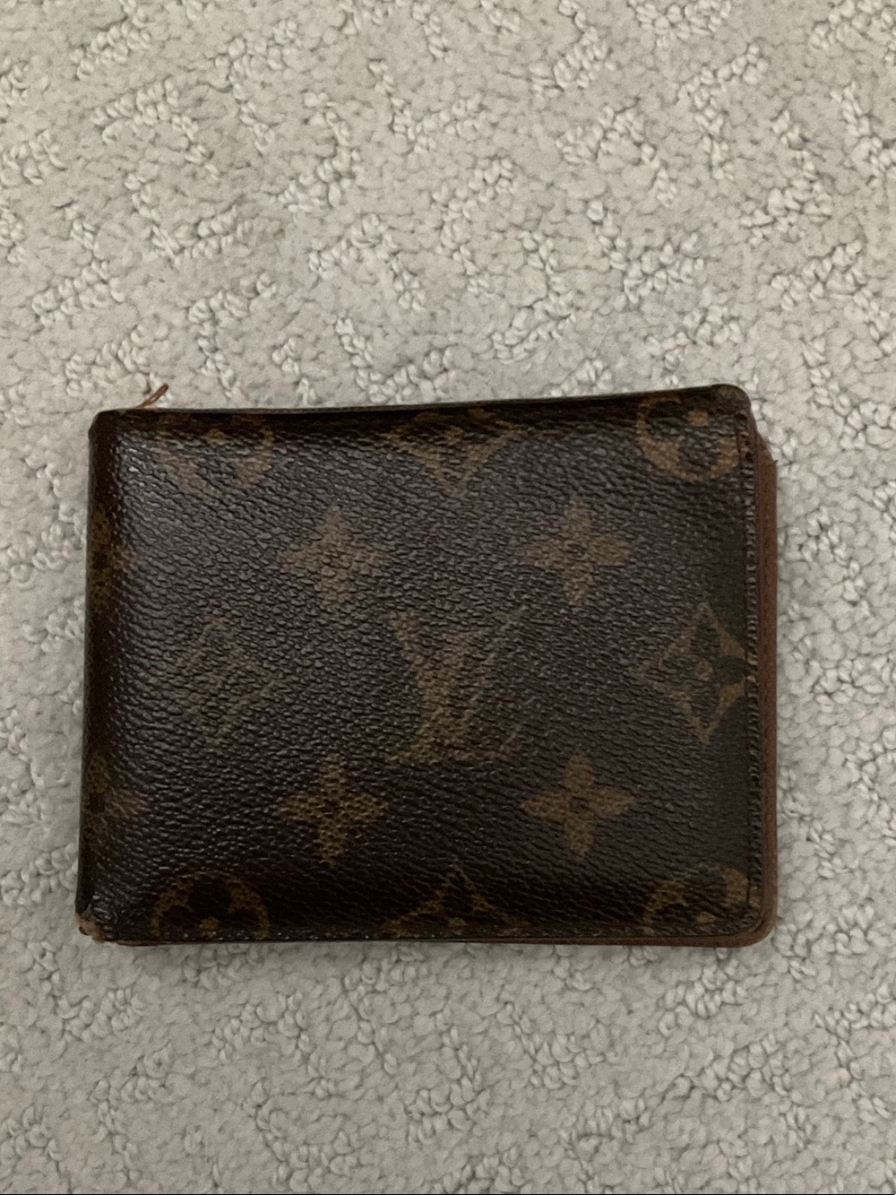 Louis Vuitton Monogram Canvas Wallet in Brown and Tan